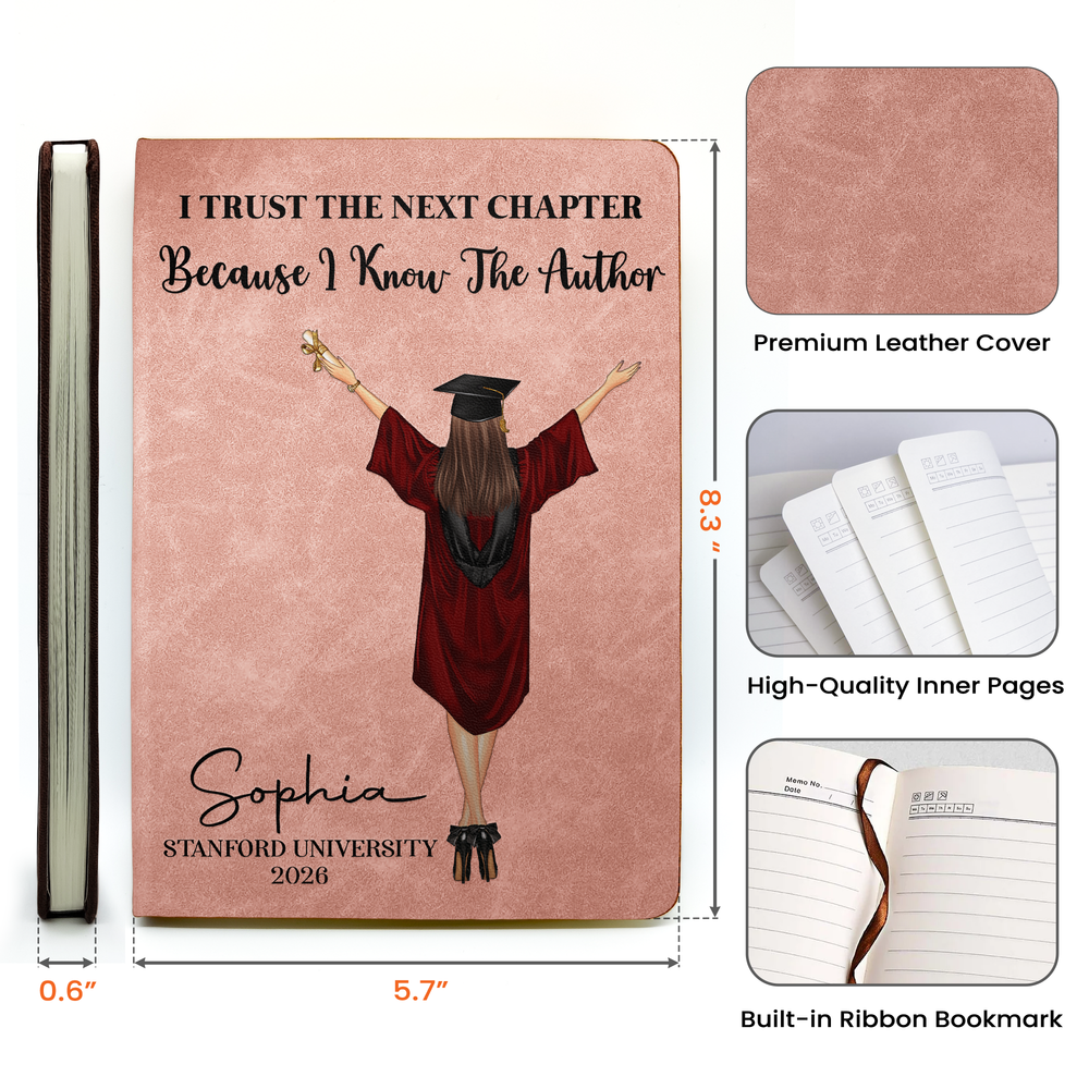 Graduation Trust The Next Chapter - Personalized Journal