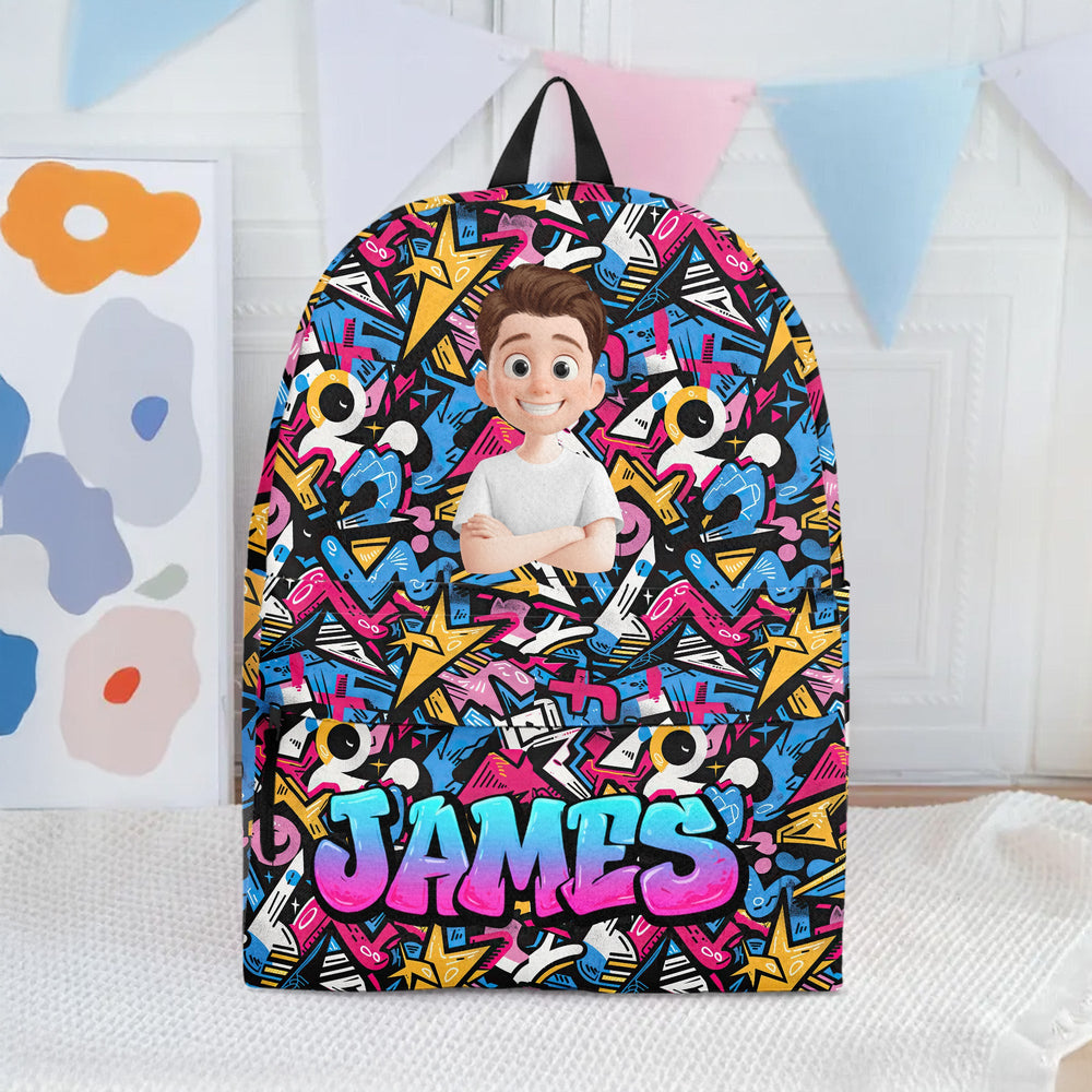Graffiti Name Custom - Personalized Backpack