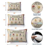 Grandkids Make Life More Grand - Personalized Pillow Cover