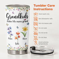Grandkids Make Life More Grand - Personalized Tumbler