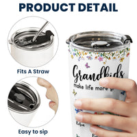 Grandkids Make Life More Grand - Personalized Tumbler