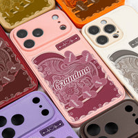 Grandma & Mom Little Sweethearts - Personalized Leather Phone Case