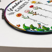 Grandma's Garden - New Version - Personalized Window Hanging Suncatcher