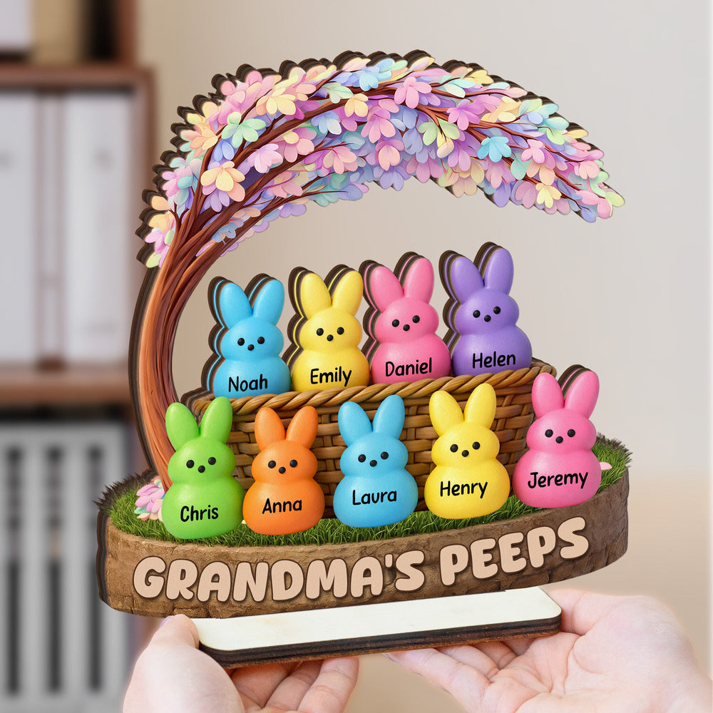 Grandma's Peeps Easter - Personalized Wooden Plaque