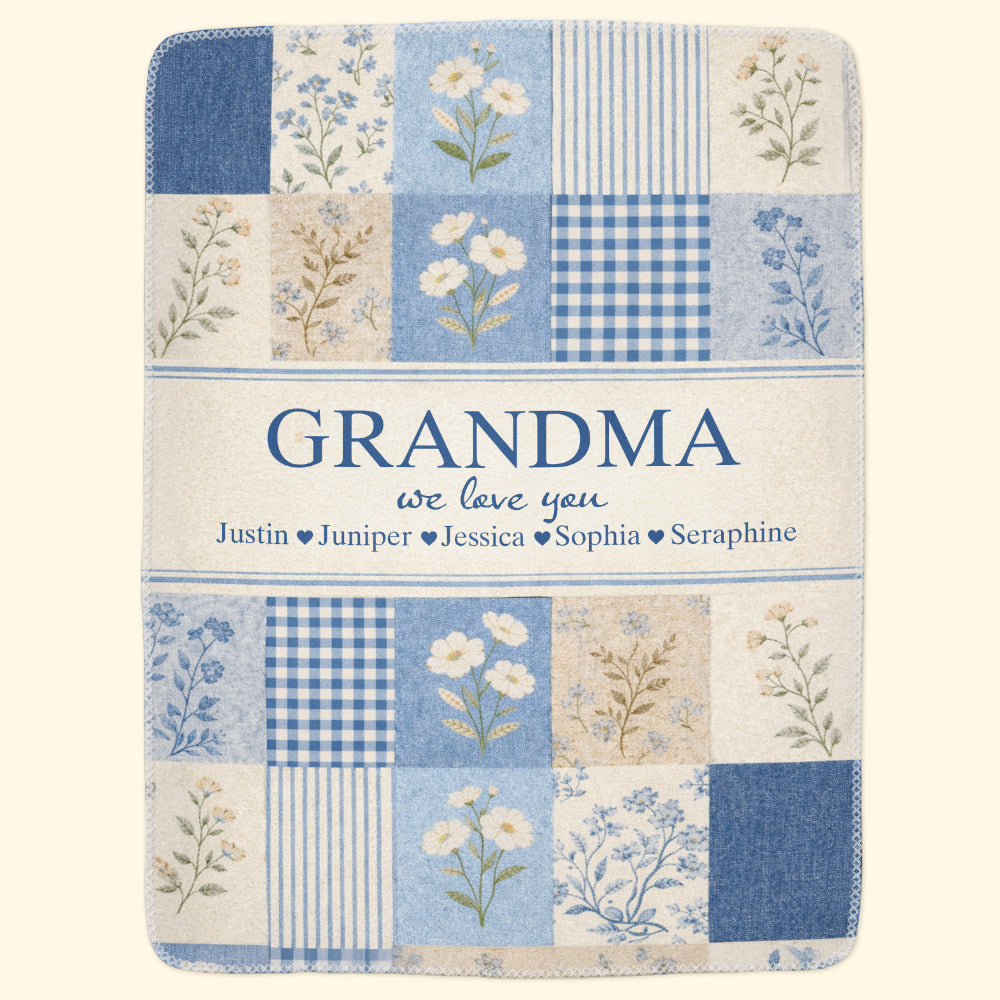 Mother's Day Gifts, Grandma We Love You New Version Gift For Grandma - Personalized Blanket