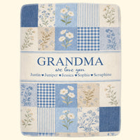 Mother's Day Gifts, Grandma We Love You New Version Gift For Grandma - Personalized Blanket
