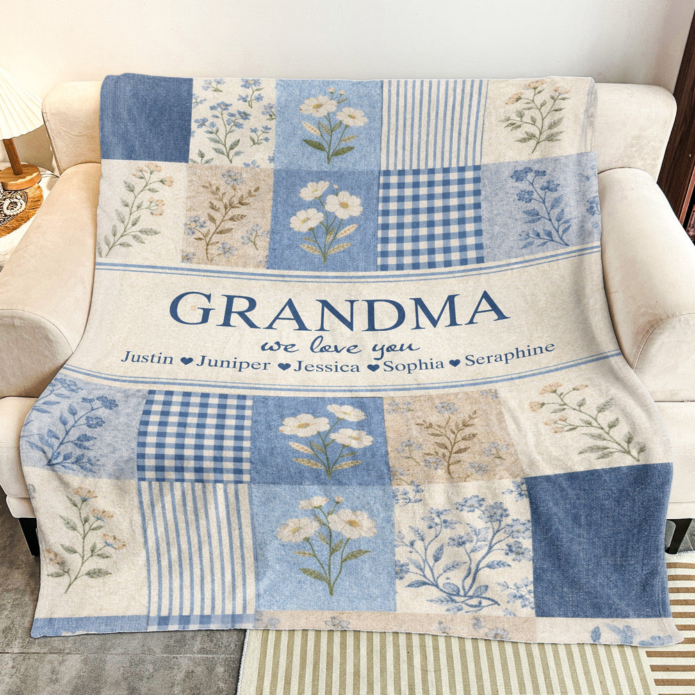 Mother's Day Gifts, Grandma We Love You New Version Gift For Grandma - Personalized Blanket