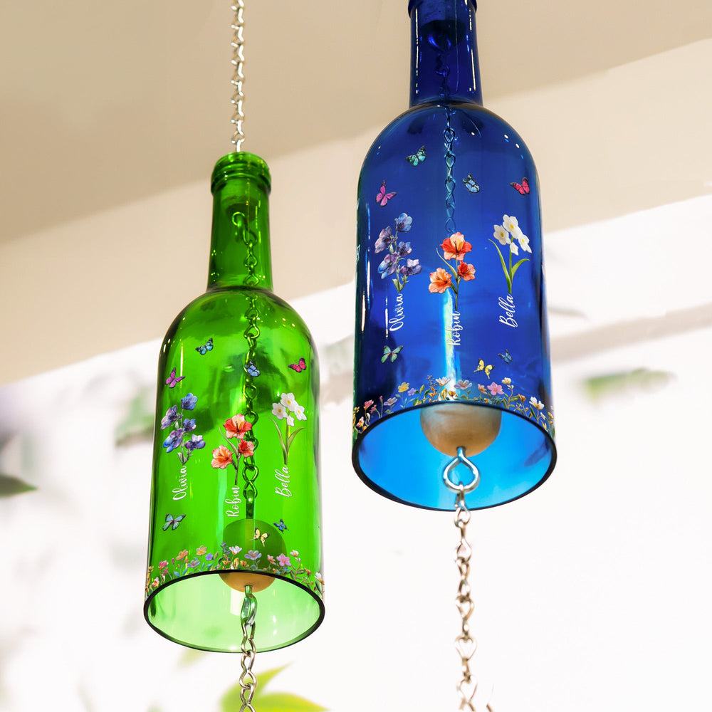 Grandma's Garden Love Grows Here - Personalized Wind Chime