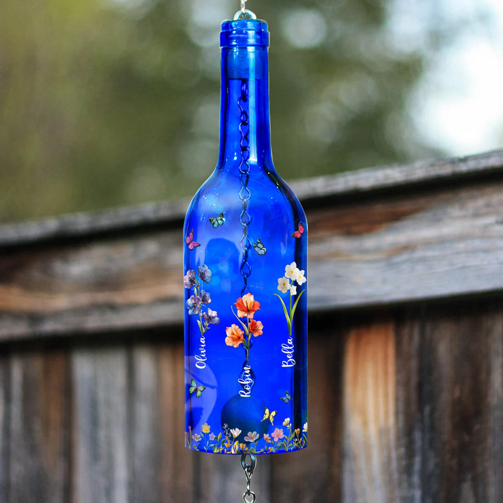 Grandma's Garden Love Grows Here - Personalized Wind Chime