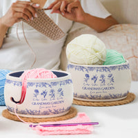 Mother's Day Gifts, Grandma's Garden Custom Birth Flower  - Personalized Yarn Bowl