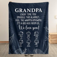 Grandpa From Doodle Grandkids - Personalized Blanket