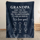 Grandpa From Doodle Grandkids - Personalized Blanket