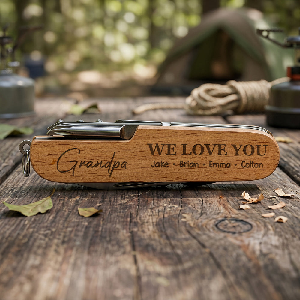Grandpa We Love You - Personalized Multi Tool Knife