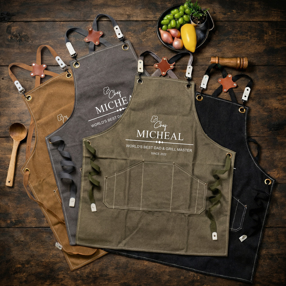 Grill Master The Man The Myth The Legend - Personalized Apron