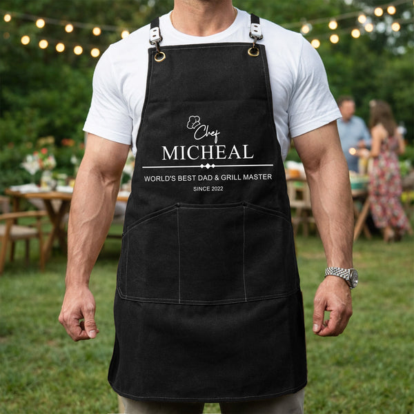 Grill Master The Man The Myth The Legend - Personalized Apron