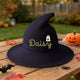 Personalized Halloween Witch Hat with Custom Name, Trick or Treat Costume Hat for Kids & Adults