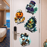 Custom Family Cruise Door Magnet - Halloween Theme Stateroom Decor