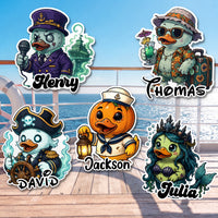 Custom Family Cruise Door Magnet - Halloween Theme Stateroom Decor
