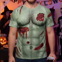 Personalized Halloween 3D All Over Print Shirt - Custom Scary Skin Costume Tee