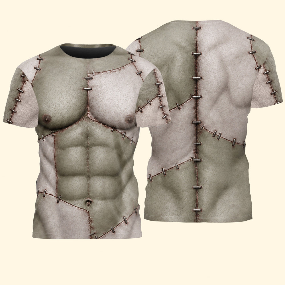 Personalized Halloween 3D All Over Print Shirt - Custom Scary Skin Costume Tee