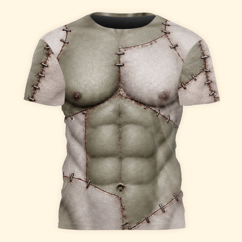 Personalized Halloween 3D All Over Print Shirt - Custom Scary Skin Costume Tee