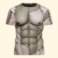 Personalized Halloween 3D All Over Print Shirt - Custom Scary Skin Costume Tee