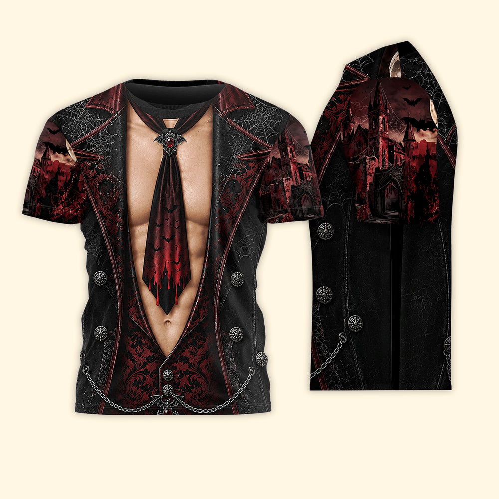 Funny Sexy 3D Halloween Costume T-Shirt, Fake Bikini Pumpkin Graphic Gag Tee