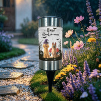 Personalized Halloween Pet Solar Garden Light - Custom Dog Cat Pathway Stake Decor