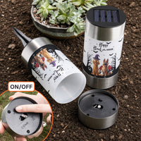 Personalized Halloween Pet Solar Garden Light - Custom Dog Cat Pathway Stake Decor
