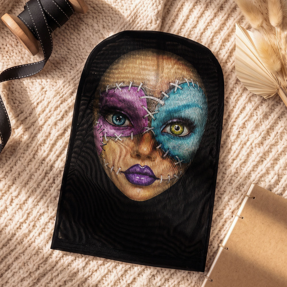Personalized Halloween Horror Full Face Balaclava Mask, Scary Cosplay Costume Headwear for Family & Friends