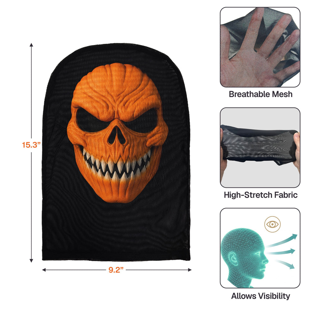 Personalized Halloween Horror Full Face Balaclava Mask, Scary Cosplay Costume Headwear for Family & Friends