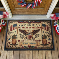 Happy 250Th Anniversary Semiquincentennial - Personalized Doormat