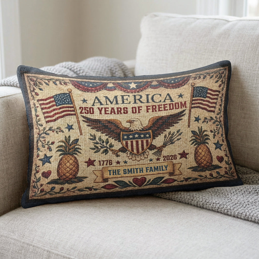 Happy 250Th Usa Birthday Semiquincentennial - Personalized Pillow Cover