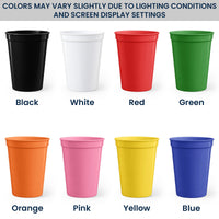 Custom Funny Halloween Stadium Cups - Personalized Party Drinkware Favors