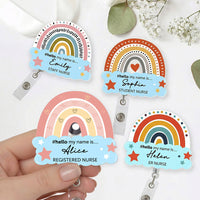 Hello My Name Is.. - Personalized Acrylic Badge Reel