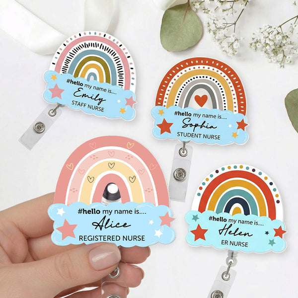 Hello My Name Is.. - Personalized Acrylic Badge Reel