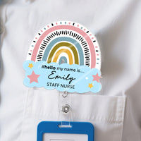Hello My Name Is.. - Personalized Acrylic Badge Reel