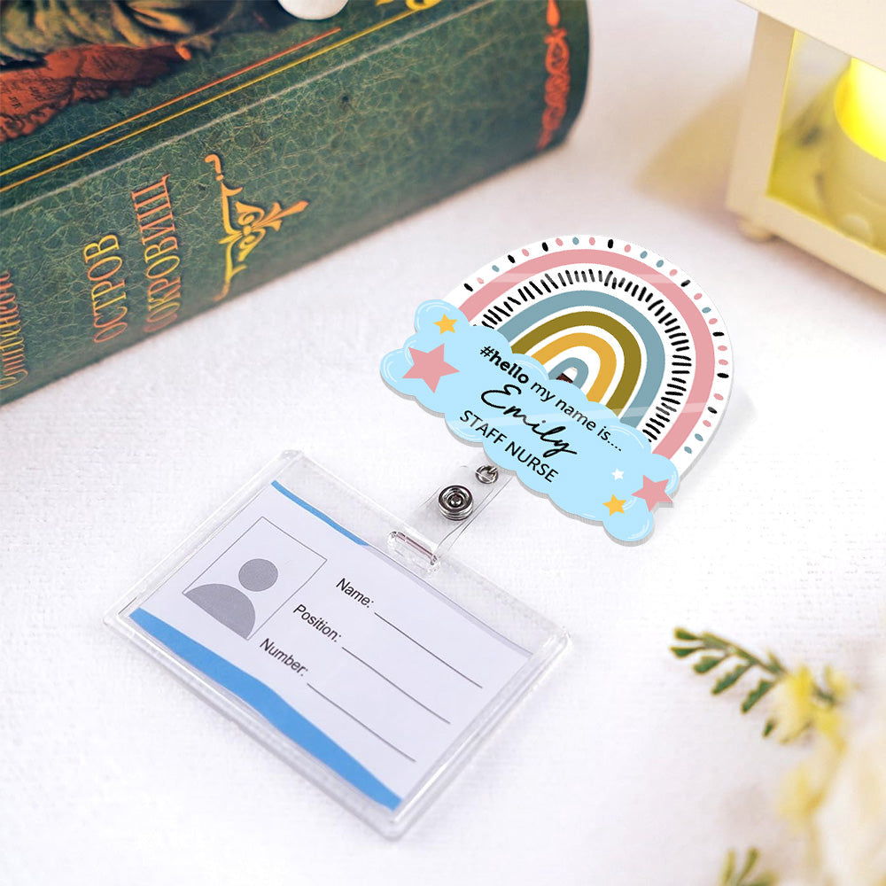 Hello My Name Is.. - Personalized Acrylic Badge Reel