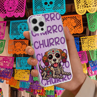 Hispanic Floral Custom Pet Photo Day Of The Dead - Personalized Phone Case