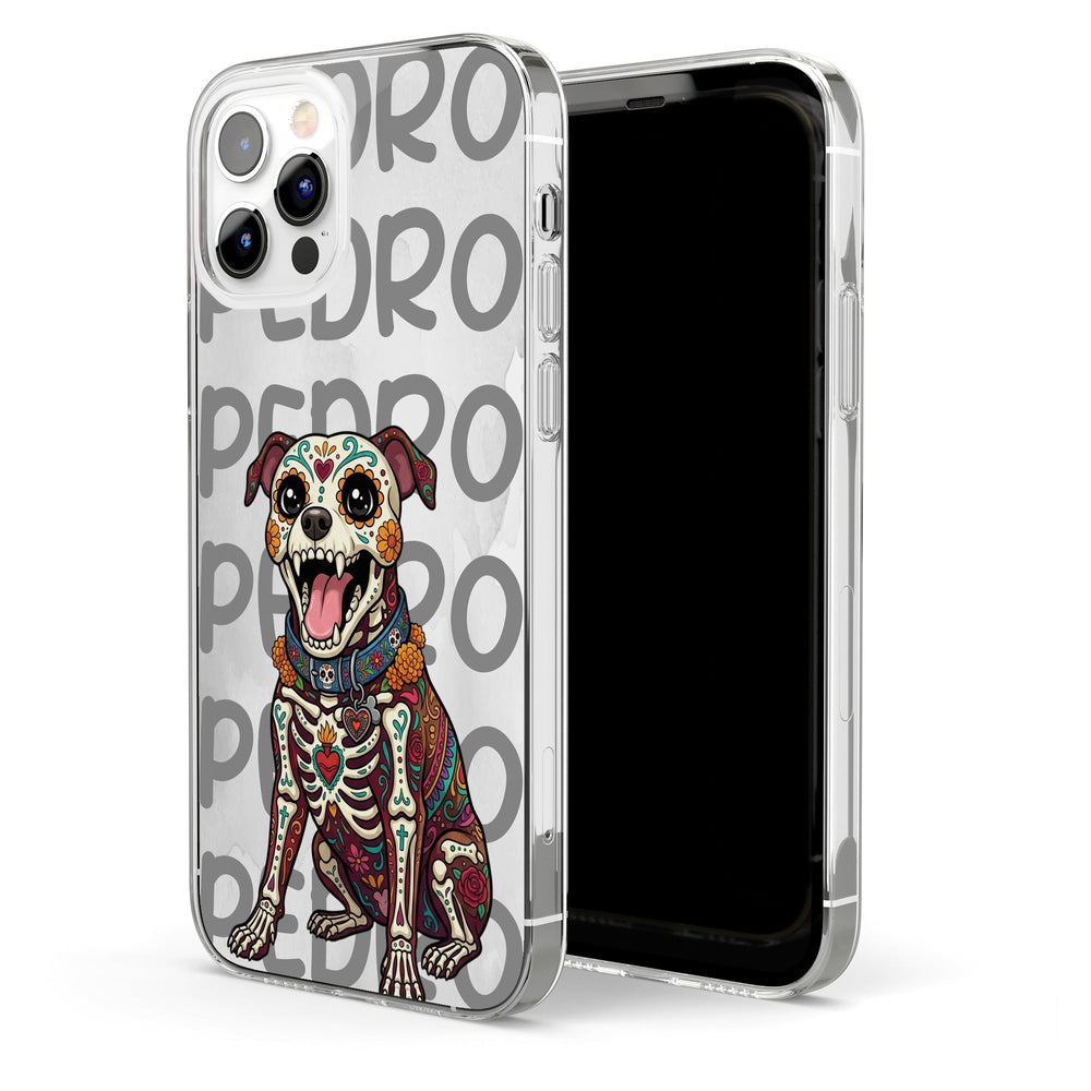 Hispanic Floral Custom Pet Photo Day Of The Dead - Personalized Phone Case