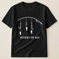 Hooked On Dad, Grandpa - Personalized Shirt
