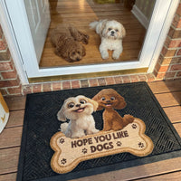 Hope You Like Dogs - Lovely Dogs - New Version - Personalized Doormat