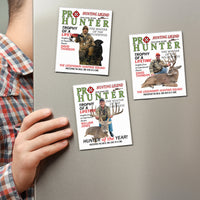 Personalized Hunter of the Year Acrylic Magnet, Custom Photo Fridge Magnet Hunting Gift for Him