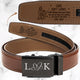 I Will Always Have Your Back - Personalized Leather Belt With Engraved Buckle