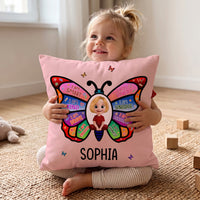 Personalized I Am Affirmation Butterfly Pillow - Custom Kids & Grandkids Gift