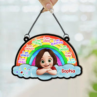 I Am Affirmation Rainbow - Personalized Window Hanging Suncatcher