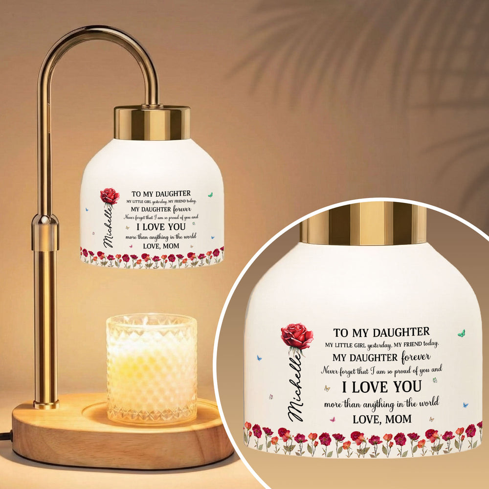 I Am So Proud Of You And I Love You Gift For Daughter - Personalized Candle Warmer