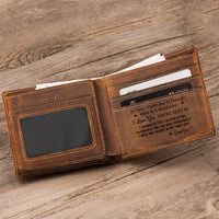 I Love You Gift For Husband, Boyfriend - Personalized Wallet