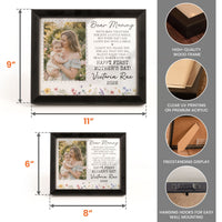 I Love You With A Smile Mother's Day Gift For Mom, Wife, New Mom Gift - Personalized Shadow Box