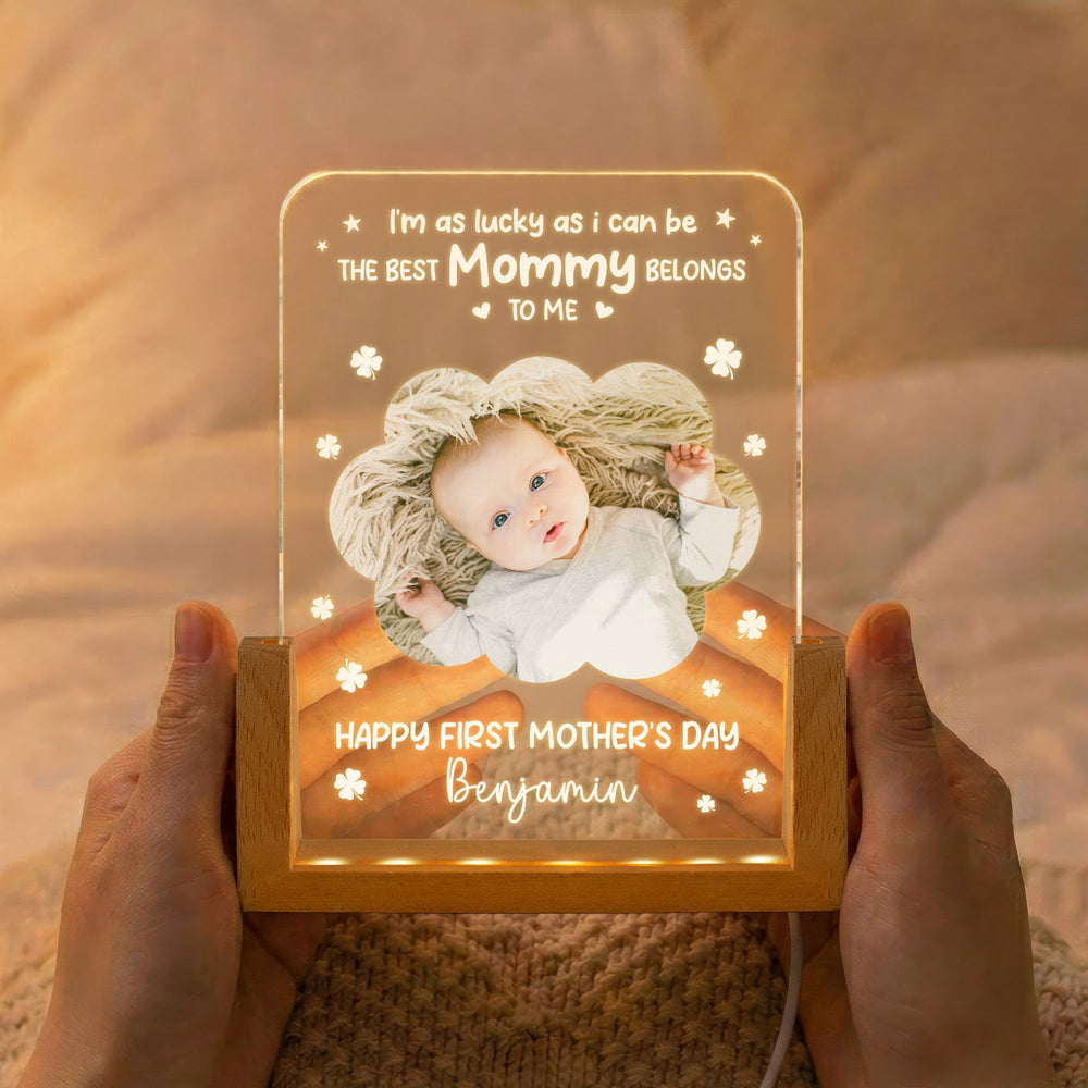 Mother's Day Gifts, I'm As Lucky As Can Be - Personalized Night Light